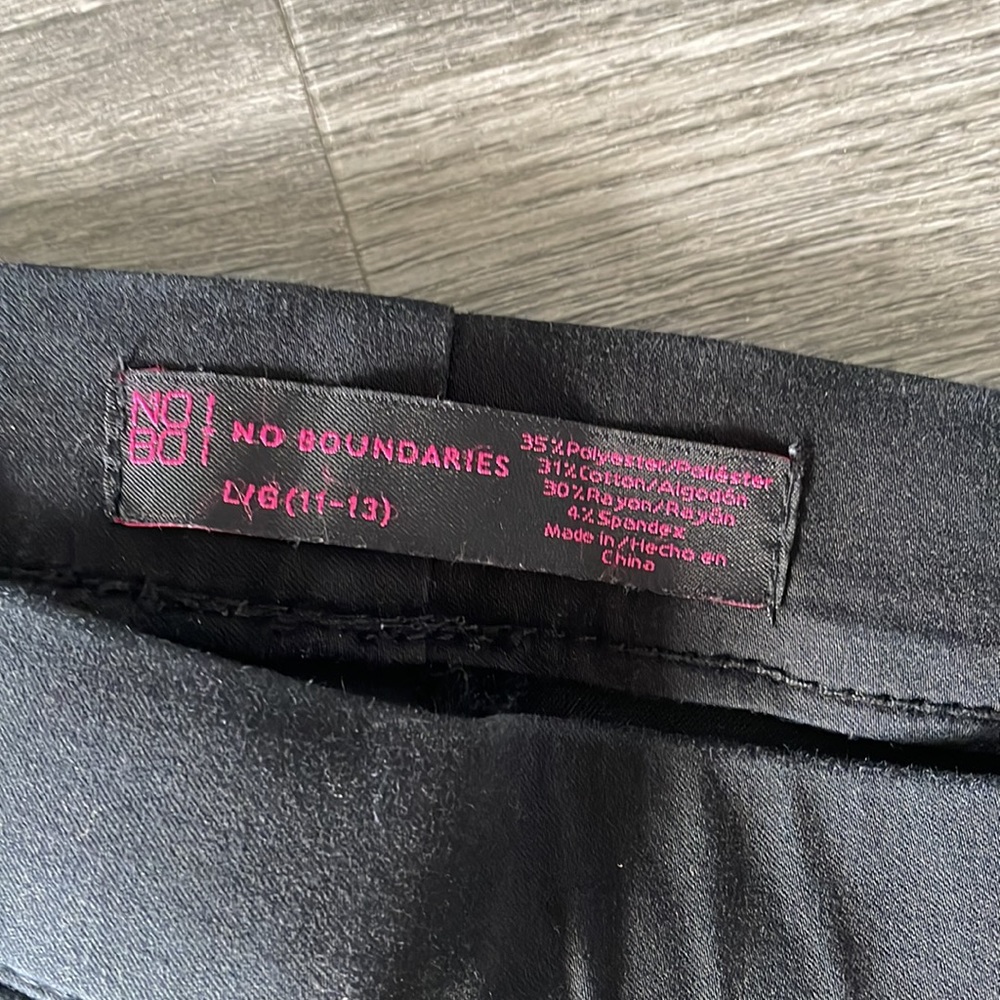 2 Pair 1-black 1-burgundy No Boundaries Size L (11-13)$20!BOTH Good Condition - Picture 4 of 5